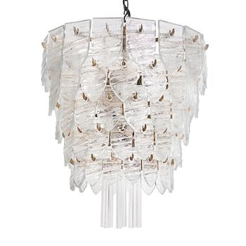 238. Gunnar Cyrén, a prototype chandelier, Orrefors, 1960s.