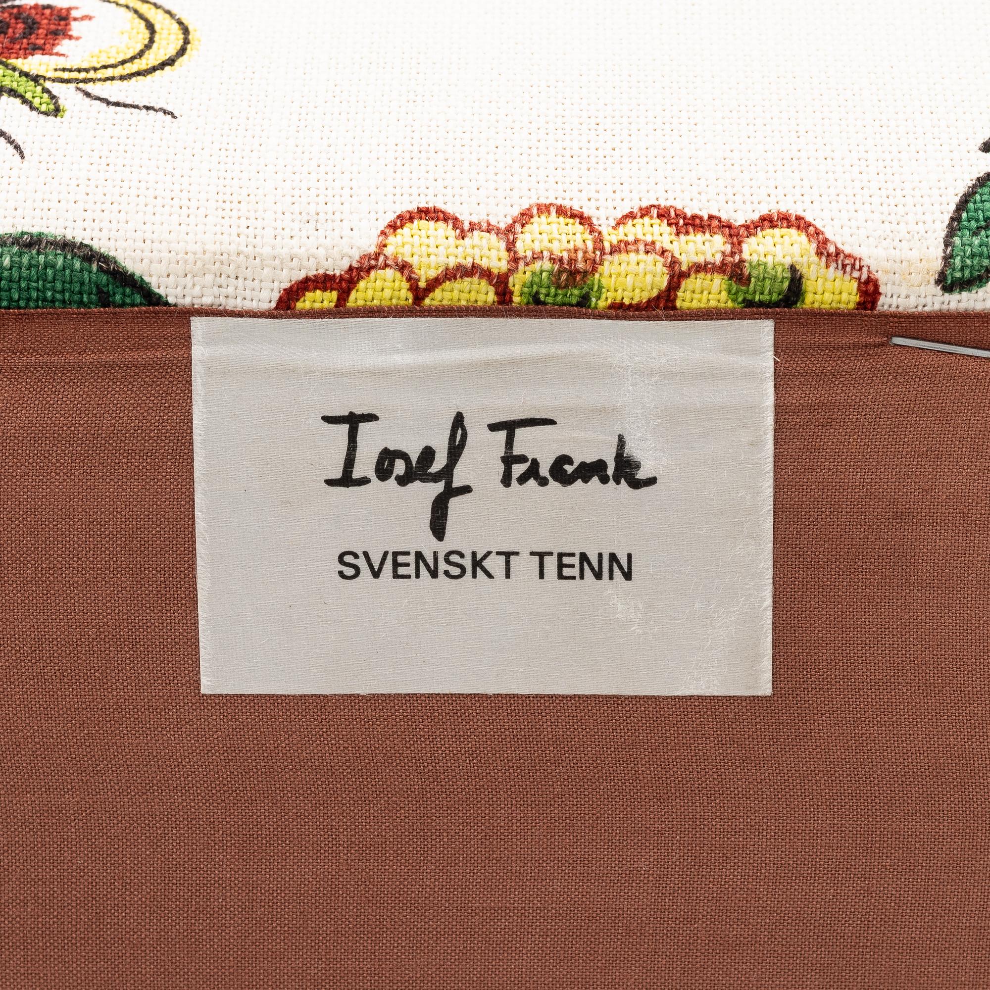 Josef Frank, a model 568 armchair, Firma Svenskt Tenn Sweden, after 1985.