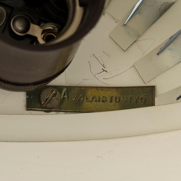 Alvar Aalto, bordslampa, modell A704, Valaistustyö.