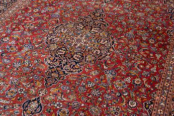 Carpet, Keshan, approx. 435 x 312 cm.