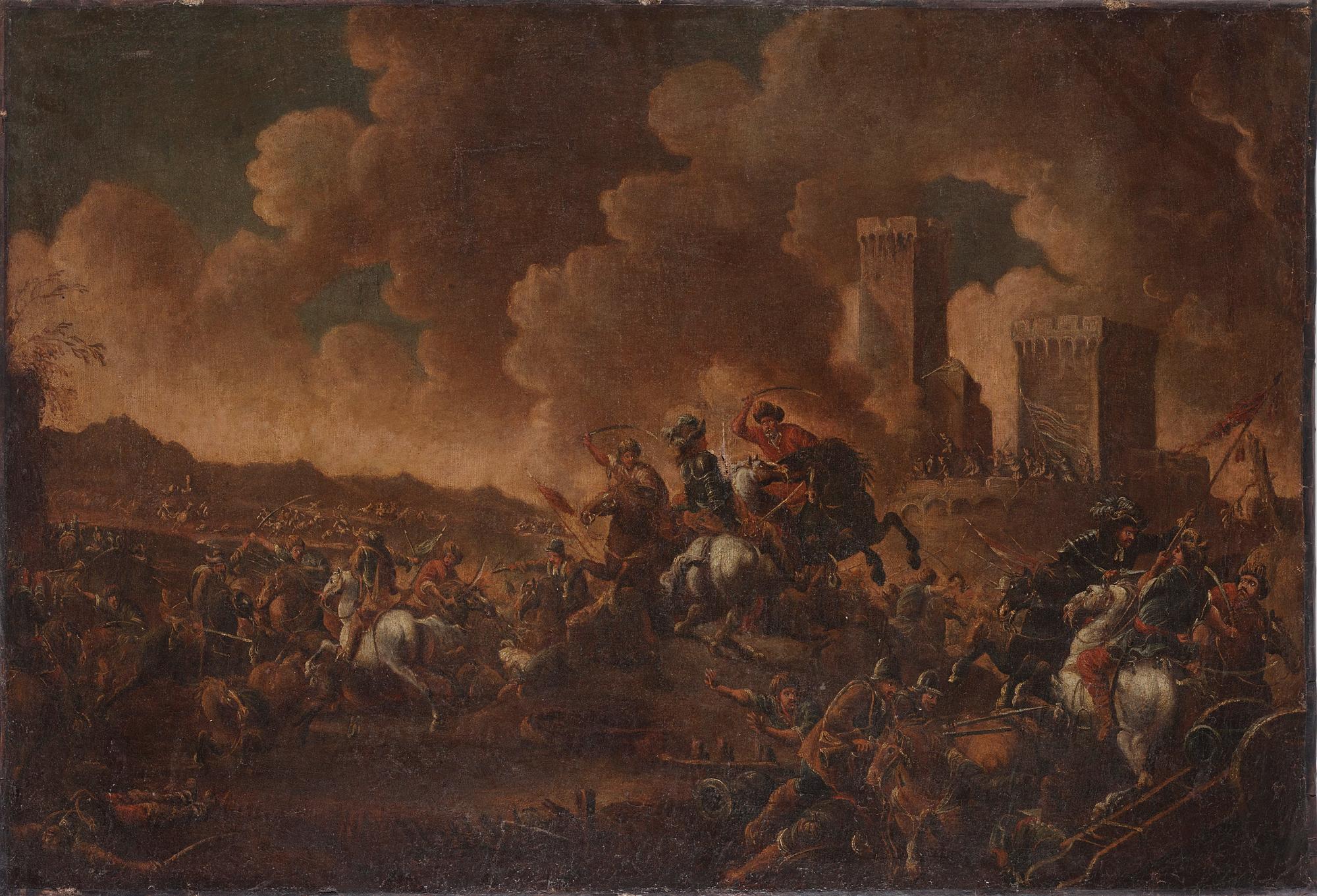 Jan Frans van Bredael Hans krets, Batalj mellan kristna och turkar.