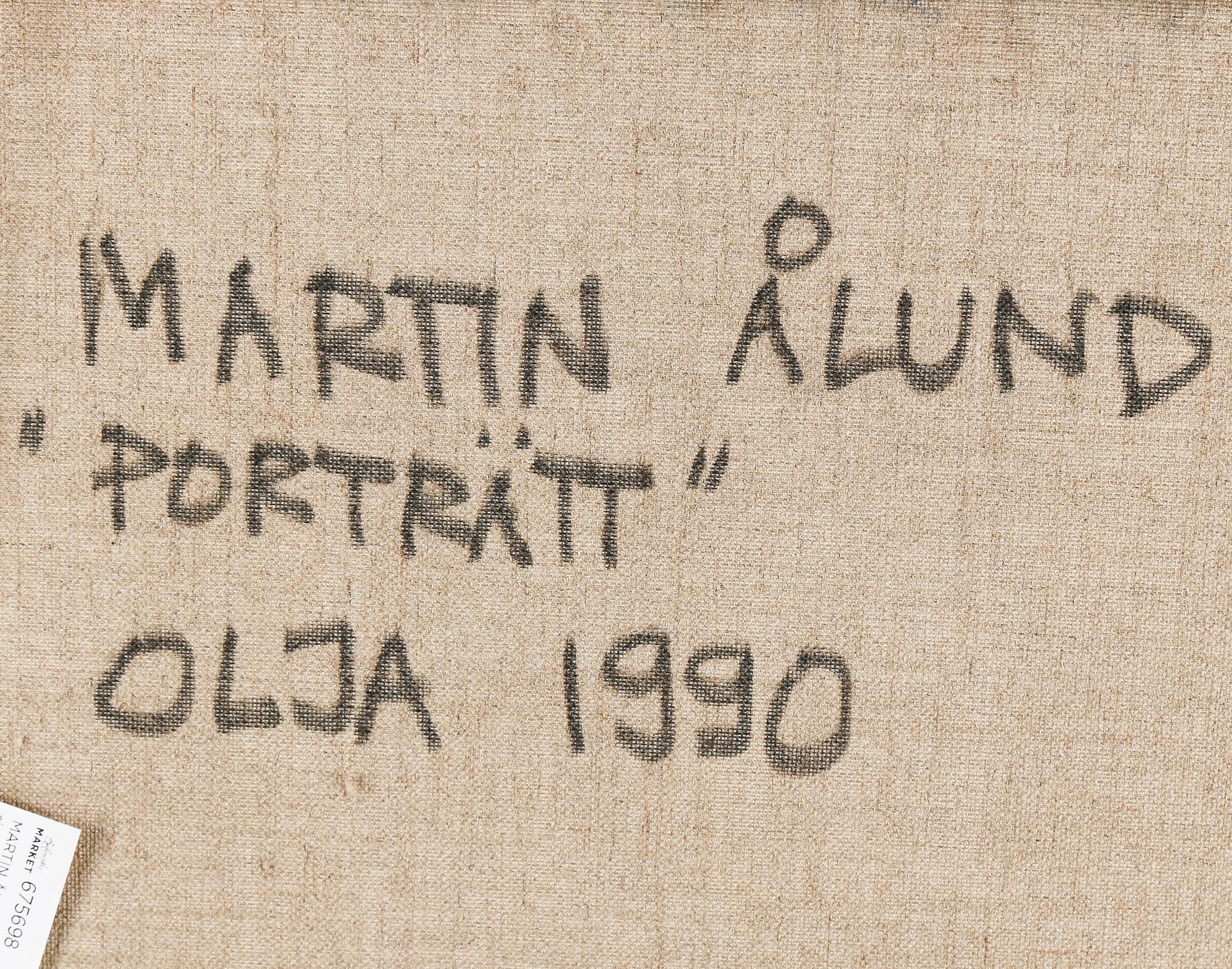 MARTIN ÅLUND, olja på duk, signerad och daterad 1990 a tergo.