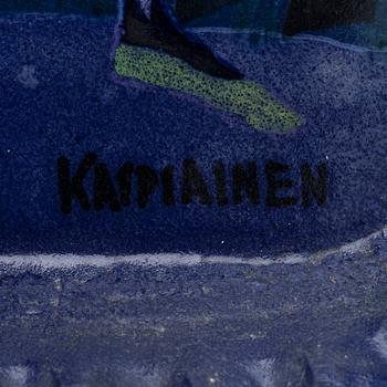 BIRGER KAIPIAINEN, KERAMIKFAT. Harlekin. Sign. Birger Kaipiainen. Arabia 1940-/50-tal.