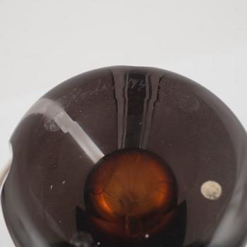 A pair glass Kosta table lamps, second half 1900's.
