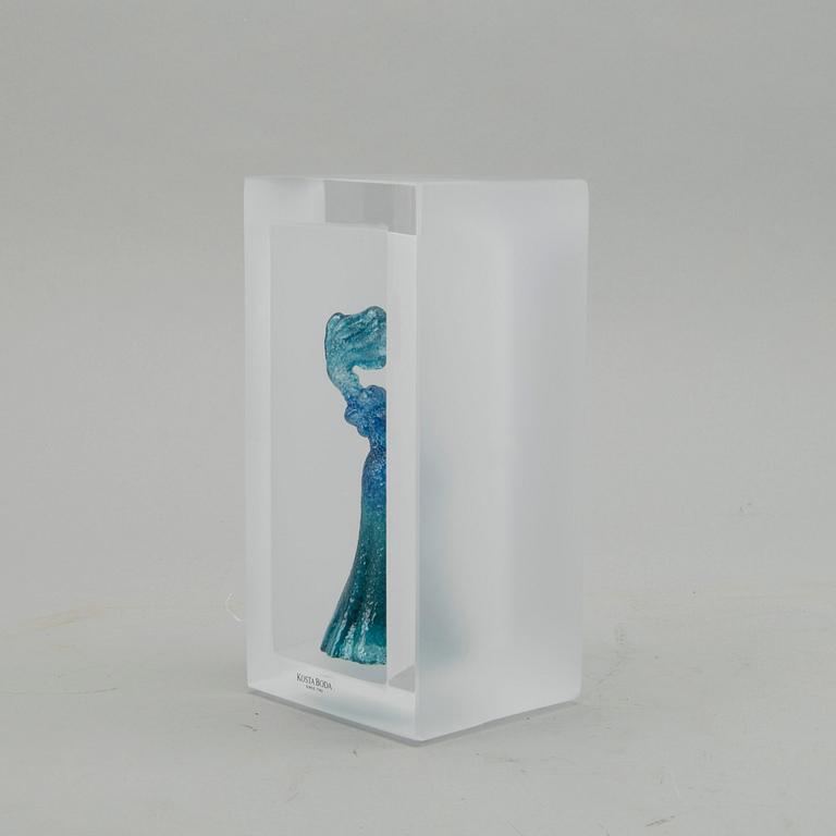 KJELL ENGMAN, skulptur, "Snapshot" glas Kosta Boda.