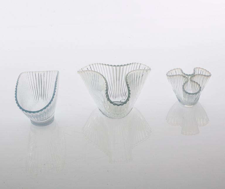 ARTHUR PERCY, 6 delar, glas, "Reffla", Gullaskruf, 1950-tal.