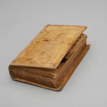 BOK, 3 st sambundna, bla "De Deo Trinuno & Christo..." av Johannes Baazius, Uppsala. 1600-tal.