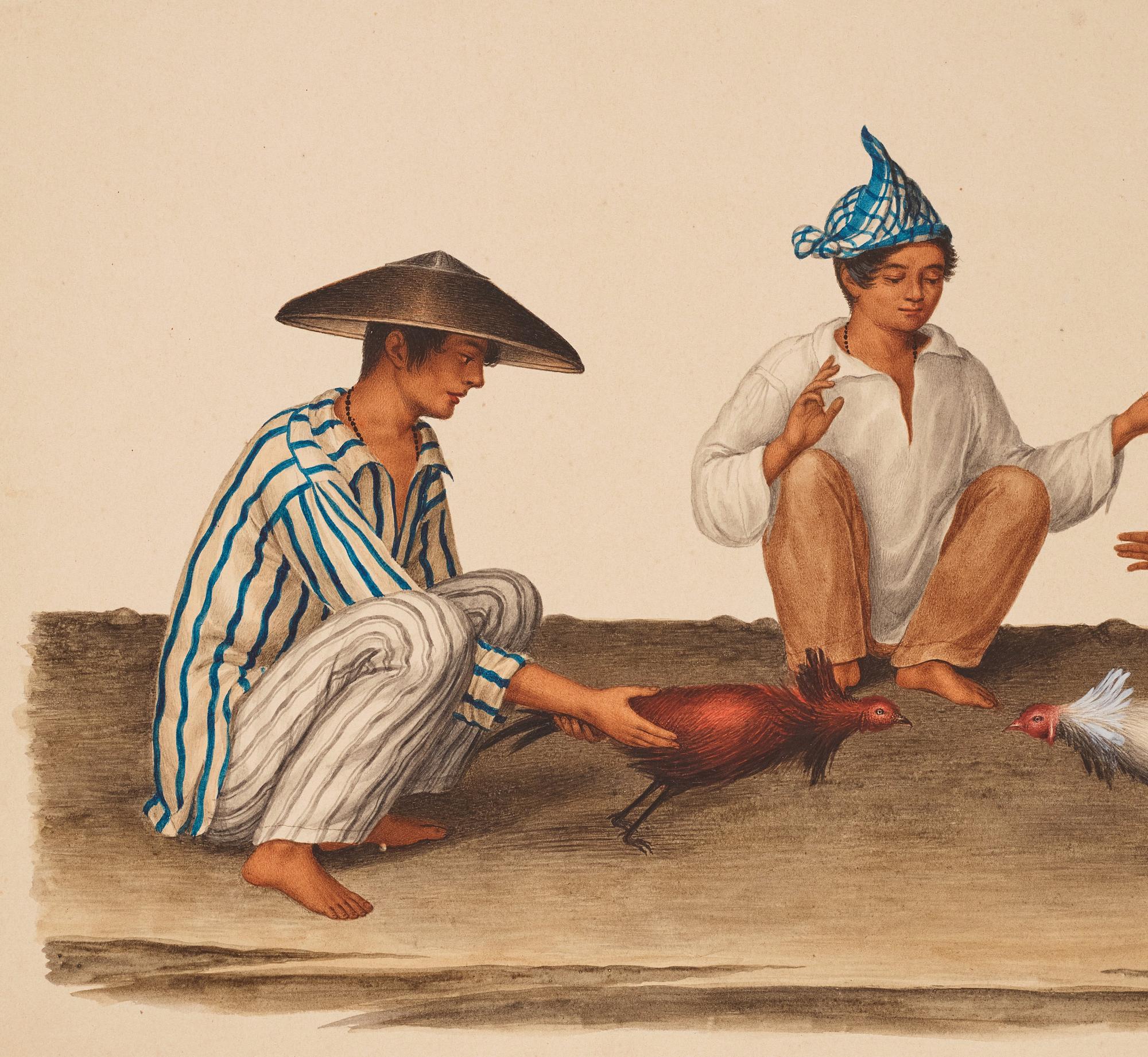 Justiniano Asunción Attributed to, Studies of the people of Manilla, Philippines.