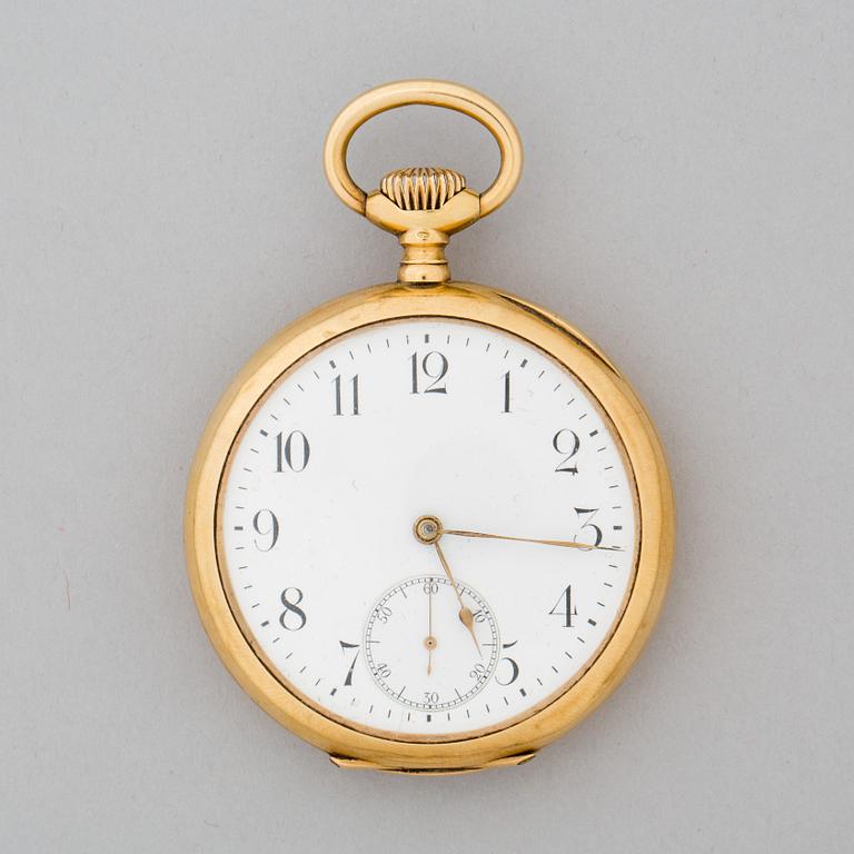 FICKUR, 18k guld. Boetten stämplad Omega.