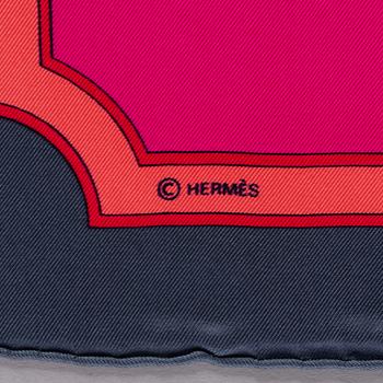 HERMÈS, scarf, 'Carrousel'.