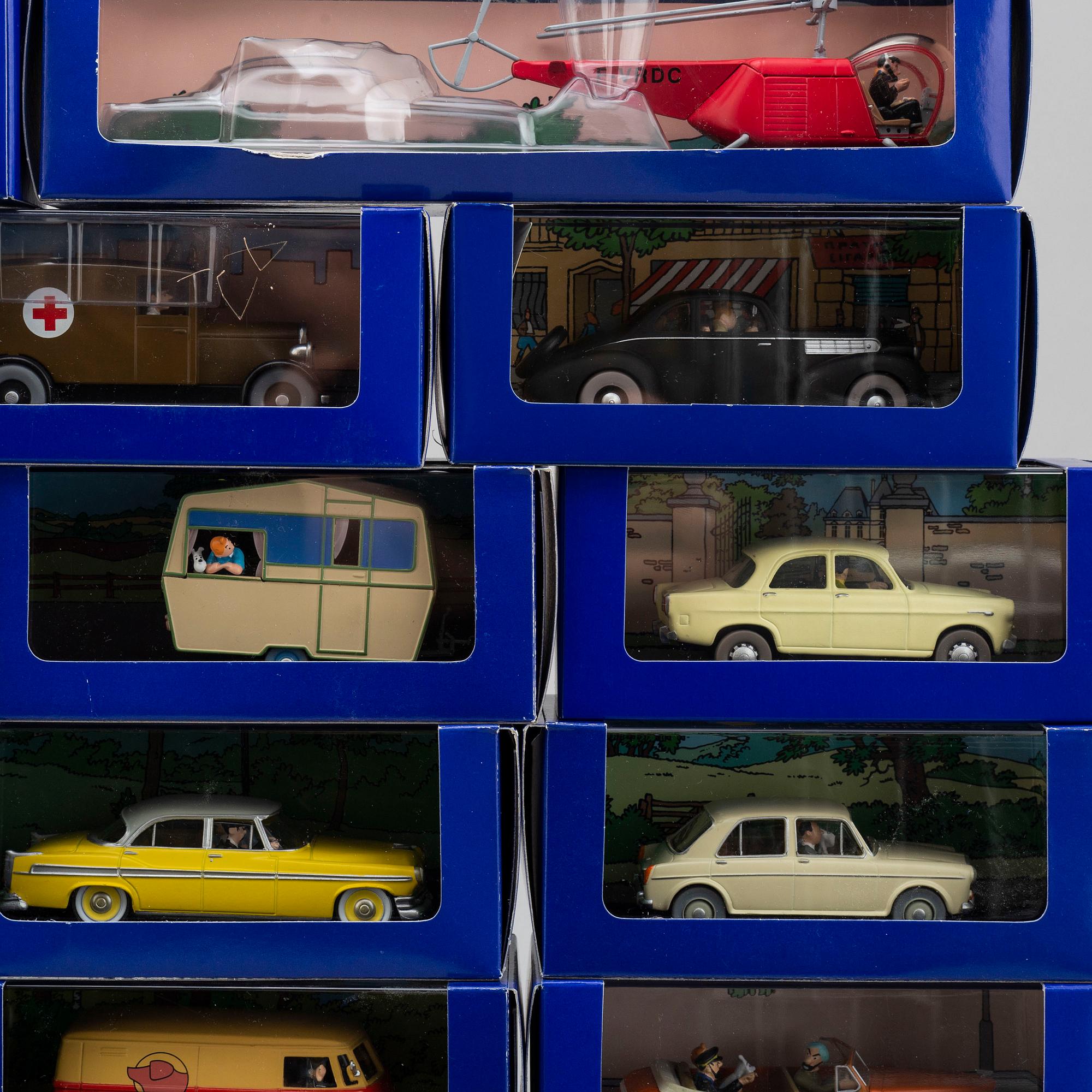 a collection of 26 Tintin cars, Hergé-Moulinsart.