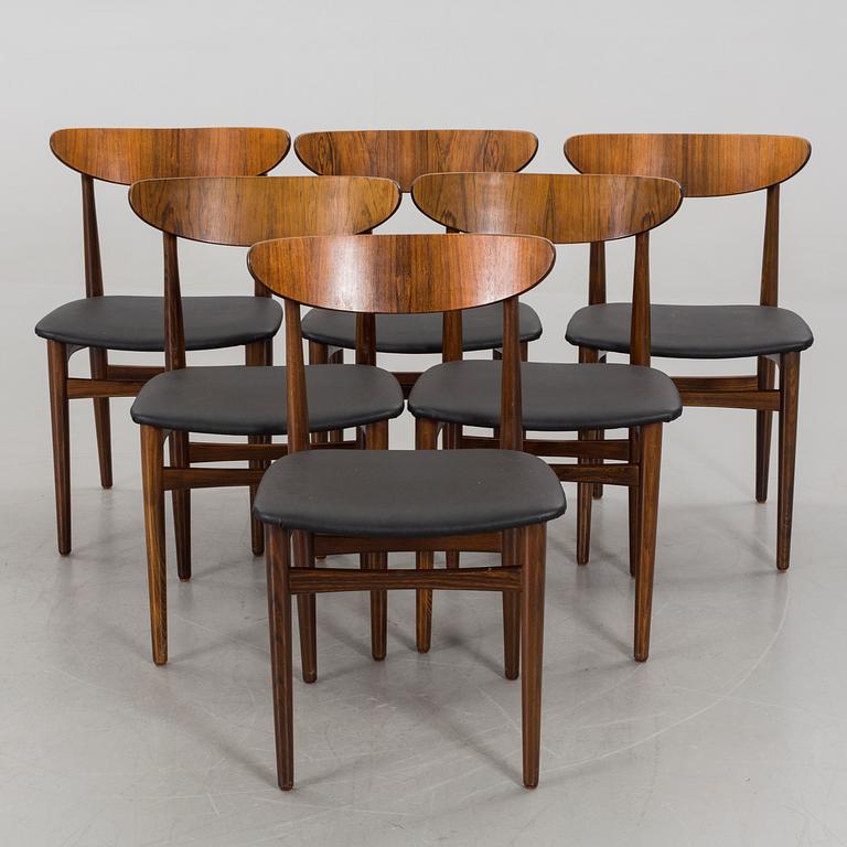 A 7 PIECES DINNER TABLE SET. TABLE  "Amagerbo Michael Olsen ".
