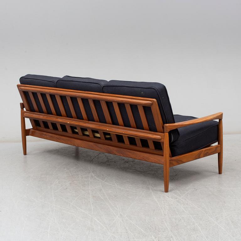 ERIK WØRTS, a 'Kolding' walnut sofa from IKEA, 1960's.