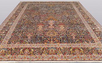 A carpet, Kerman, ca 420 x 298 cm.