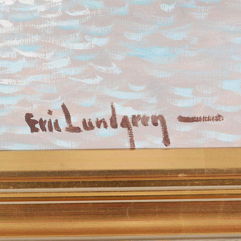 ERIC LUNDGREN, olja på duk, signerad.