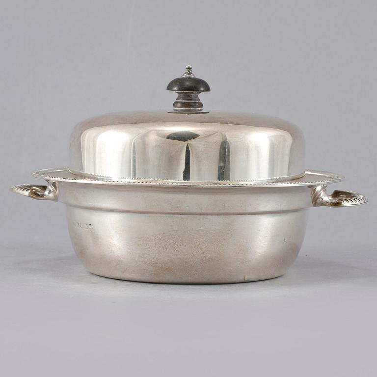 KAVIARSKÅL, sterlingsilver, James Dixon & son, England, 1800-tal, vikt ca 625 gram.