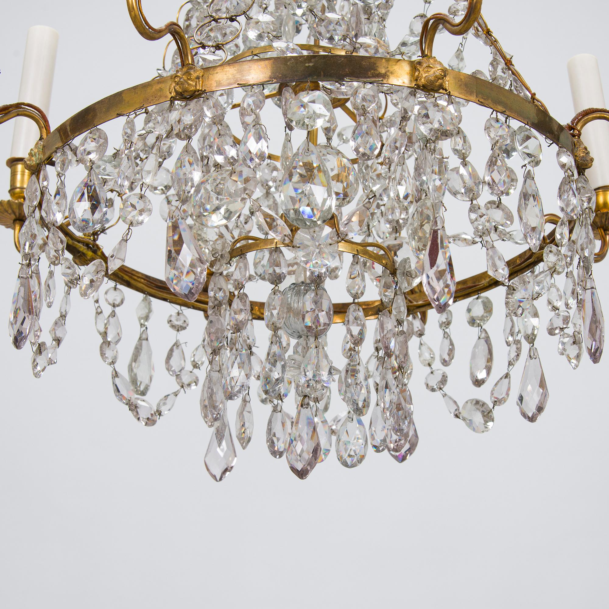 Takkrona, gustaviansk stil, 1800-tal.