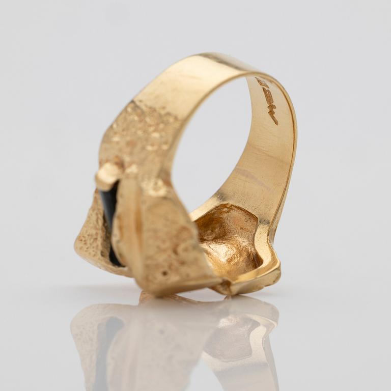 Björn Weckström, ‘Turmalinbro’ ring in 18K gold and tourmaline, Lapponia.