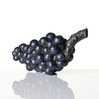 Hans Hedberg, a faience sculpture of a bunch of grapes, Biot, France.
