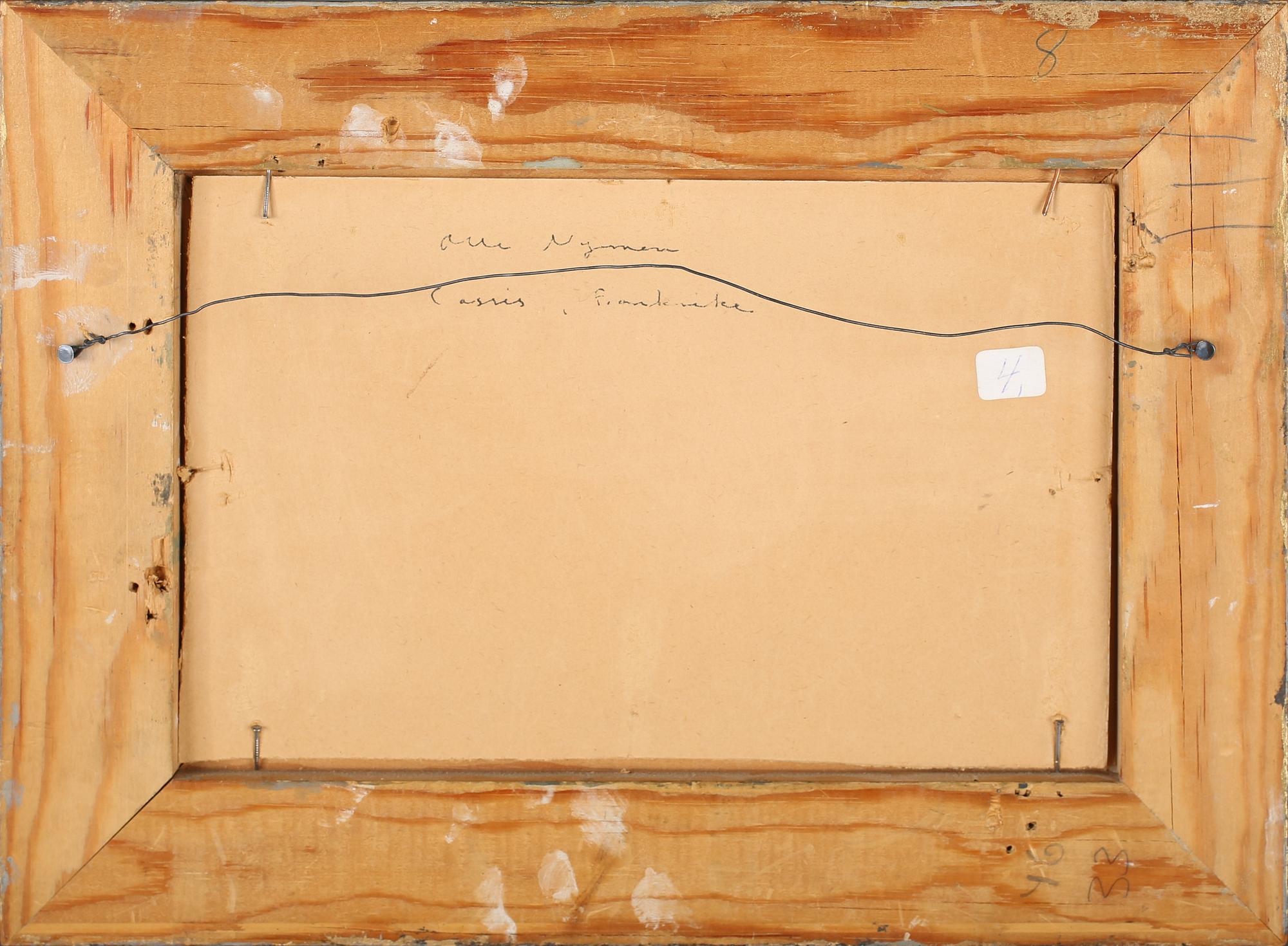 OLLE NYMAN, olja på pannå, signerad och daterad -48.