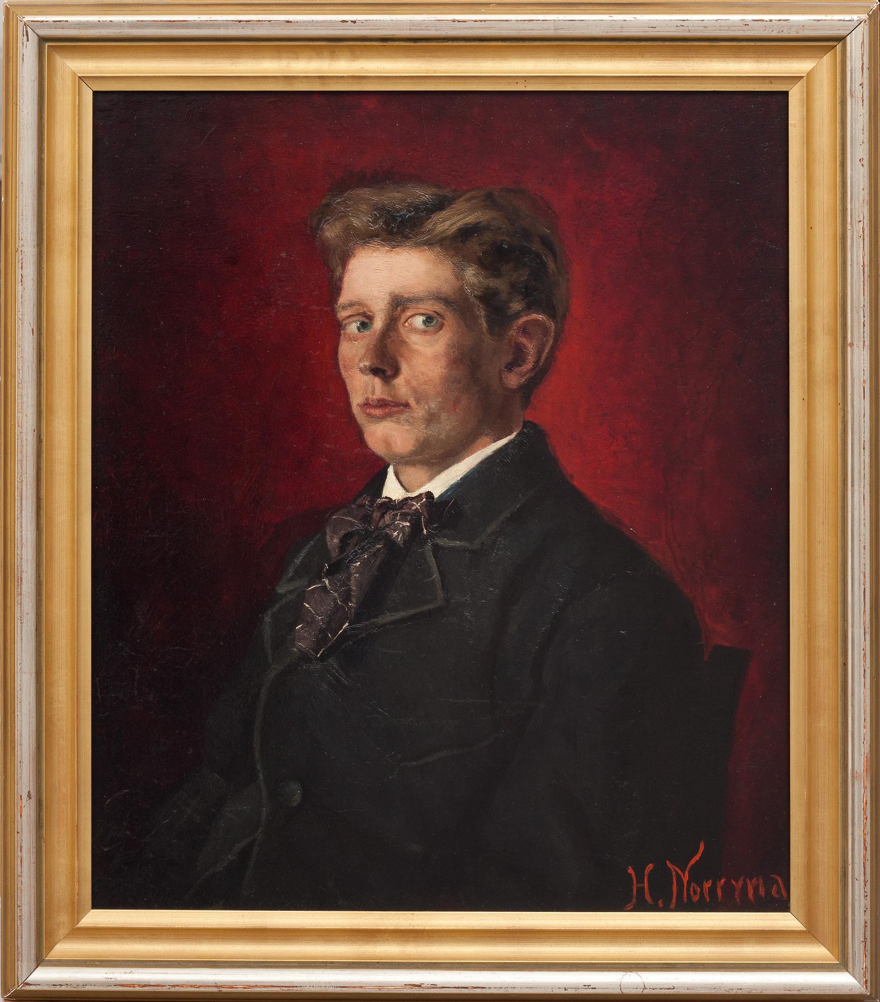 HERMAN NORRMAN. olja på duk, signerad.