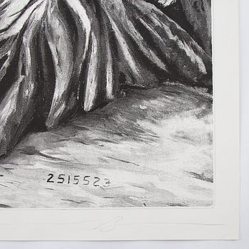 Jonathan Borofsky, lithograph in color, signed and numbered 5/20.