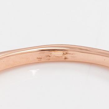 Ring, brilliant cut diamond, 14K rose gold.