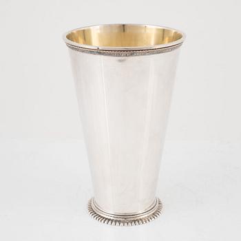 A Swedish Parcel-Gilt Silver Beaker, mark of CG Hallberg, Stockholm 1949.