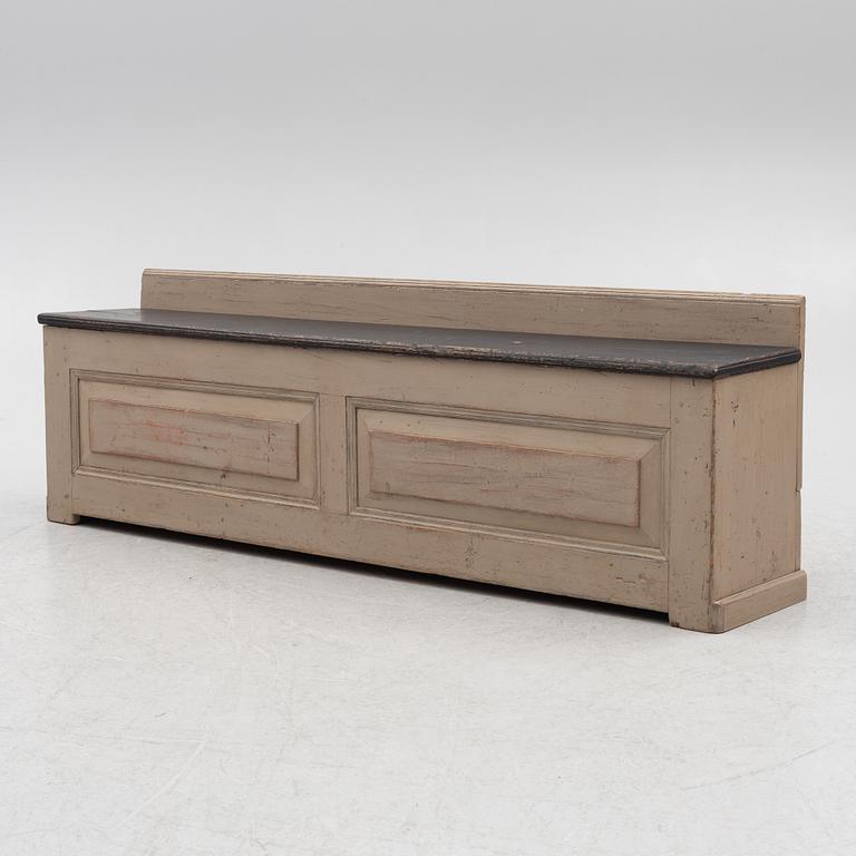 A bench, circa 1900.