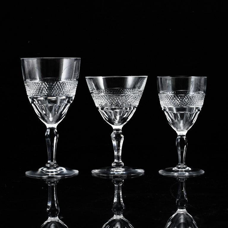 An Edward Hald part 'Rio' glass service, Orrefors (28 pieces).