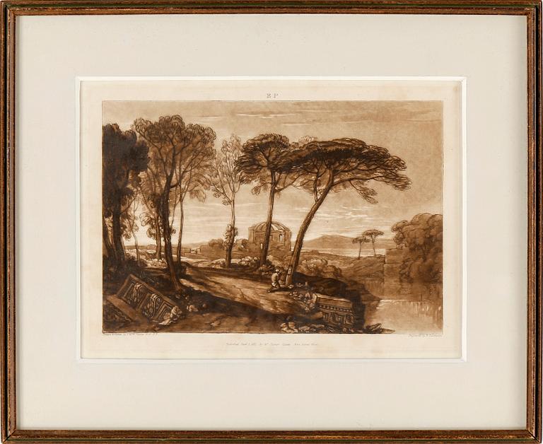 WILLIAM TURNER, efter, etsningar, 1800-tal.