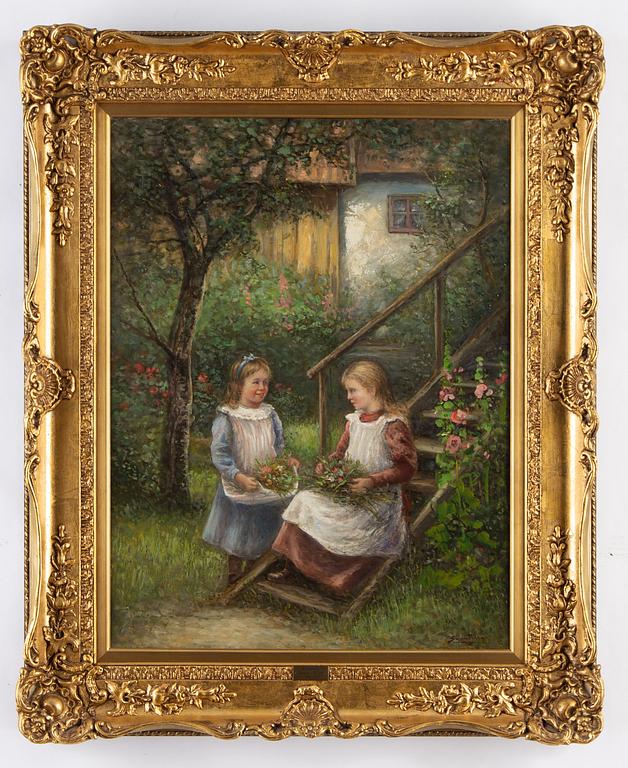 Severin Nilson,  olja på duk, signerad.