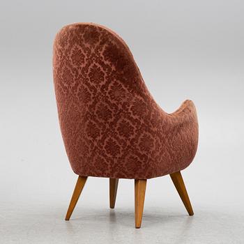 Sofa and armchair, Swedish Modern, Eks Malmö, mid-20th century.
