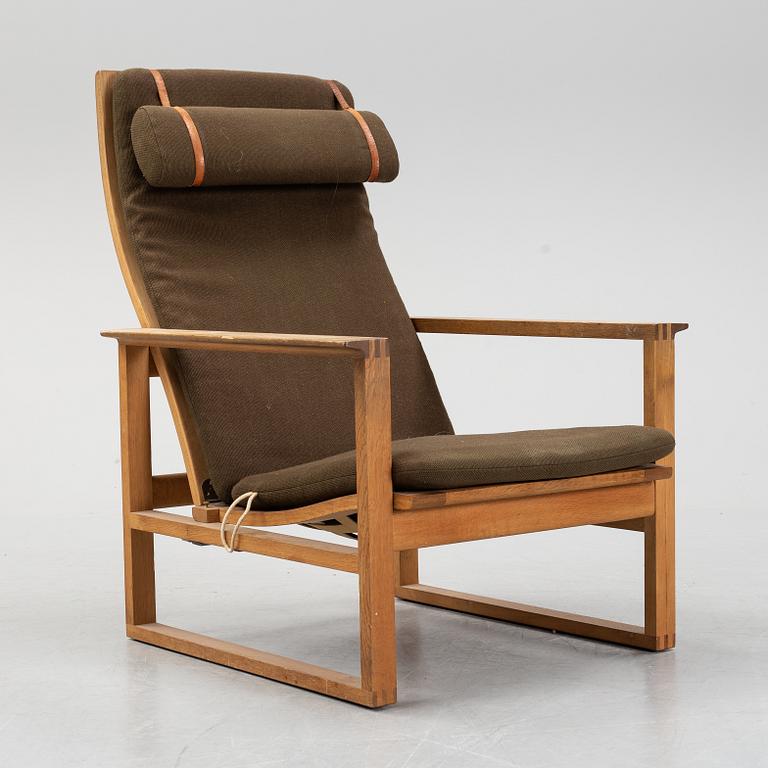 Børge Mogensen, a 'Sled' oak easy chair, Frederica Stolefabrik, Denmark.