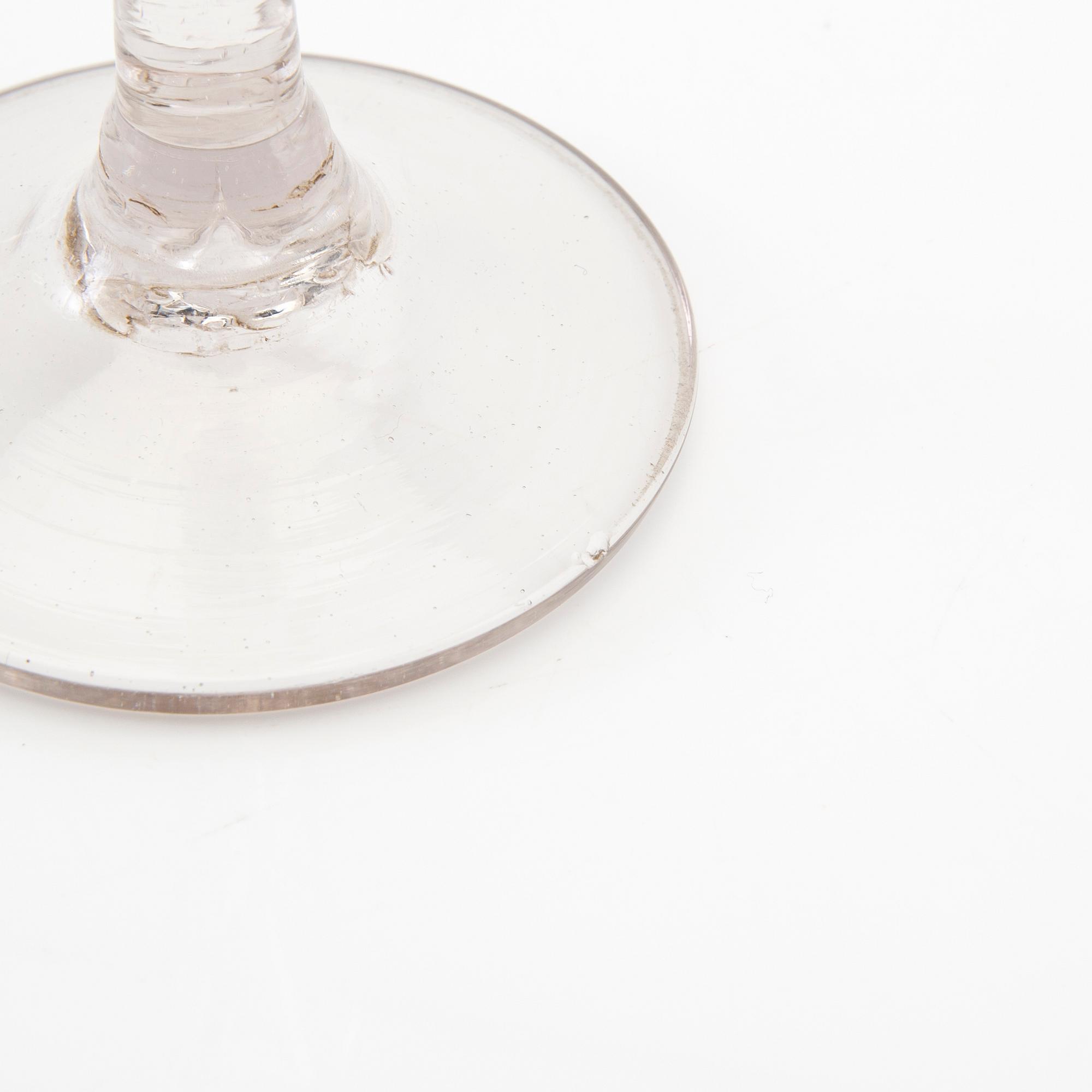 Cut glass 3 pcs, late 18th century.