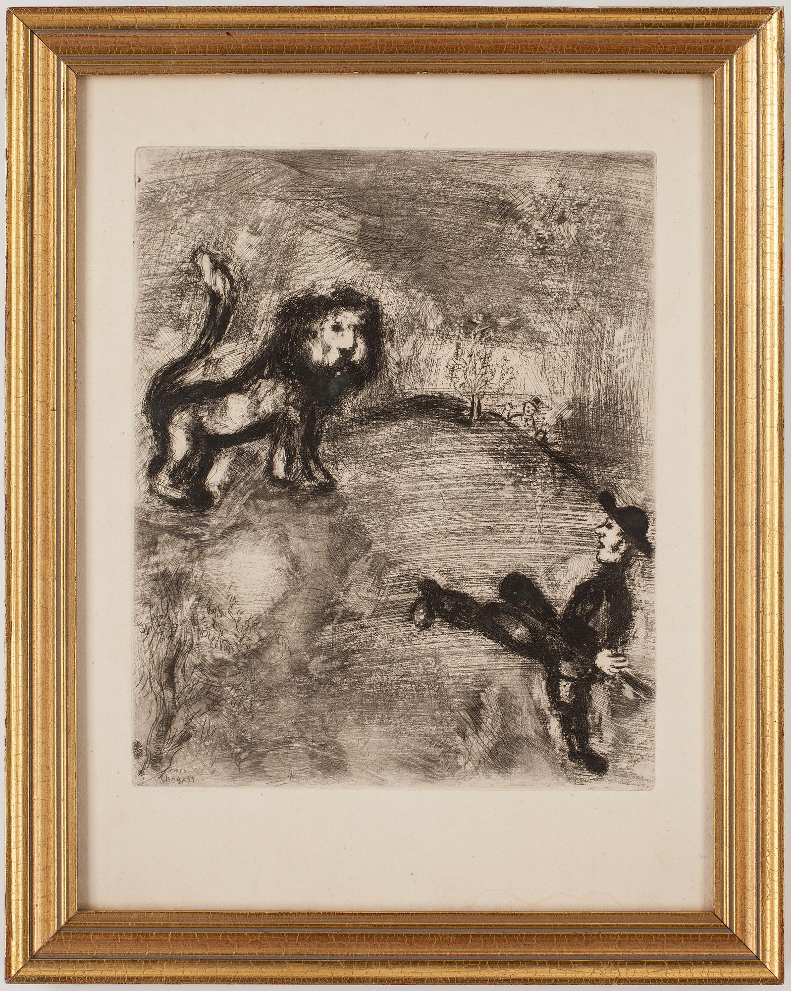 MARC CHAGALL, etsning, sign i trycket.