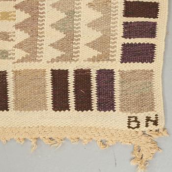 Barbro Nilsson, A CARPET, "Salerno grå" ("Kristianstad"), flat weave, ca 270 x 179,5 cm, signed AB MMF BN.