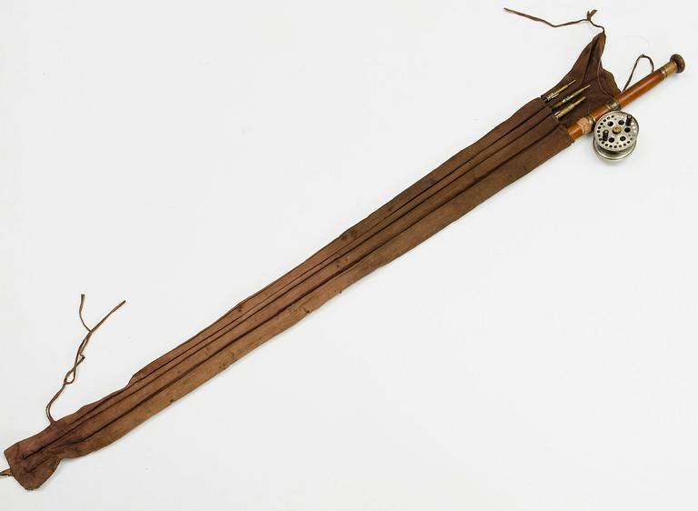 FLUGFISKESPÖ, i fyra delar med "Boca"-rulle. Danmark 1900-talets första hälft.