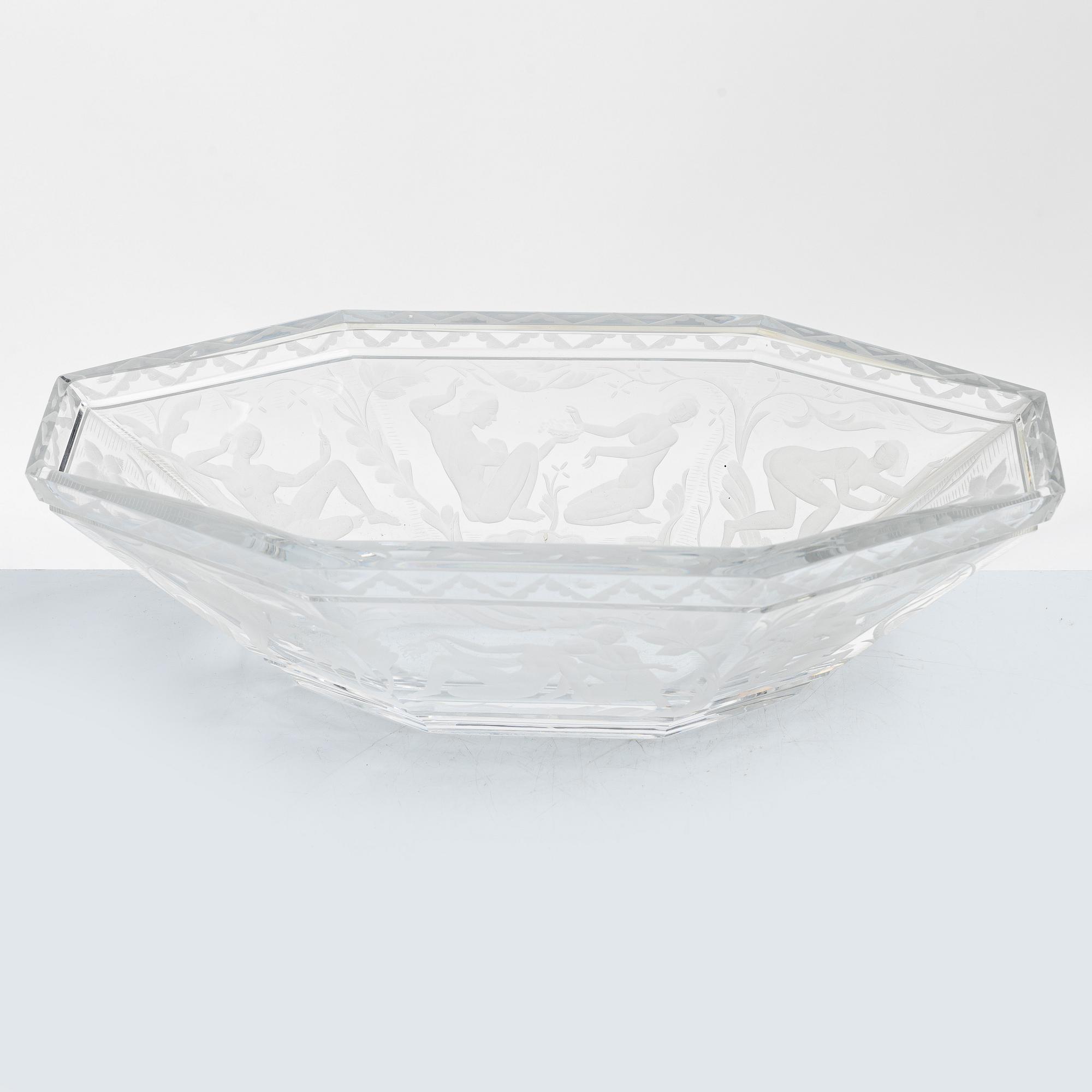 Simon Gate, a 'Paradis' bowl, Orrefors.