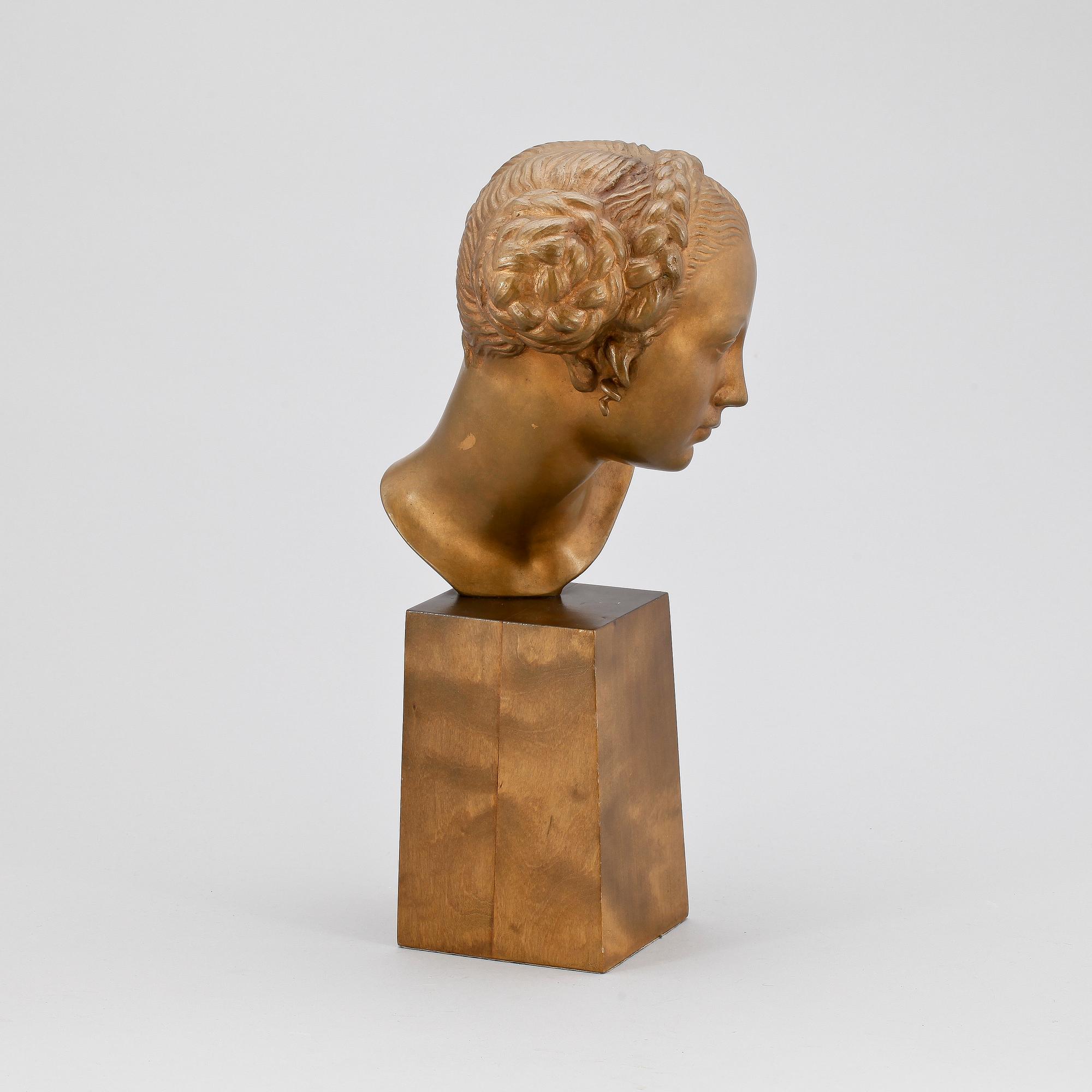 TORE STRINDBERG, skulptur, brons, "Krokus", Otto Meyers Eftr Fud, sign.