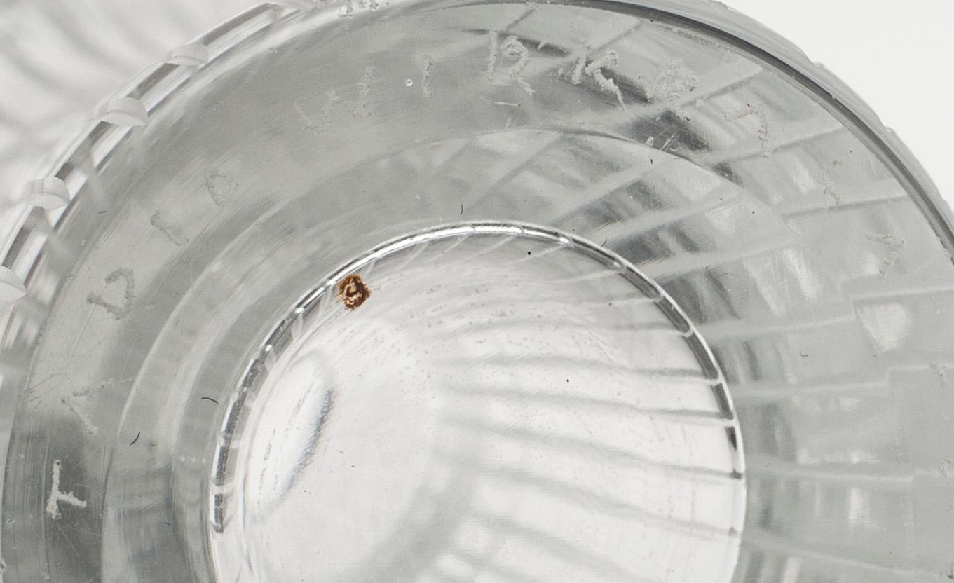 MALJAKKO ja MALJA, lasia, "Varsanjalka" sekä "Jäkälä" Tapio Wirkkala, Iittala. Maljakko signeerattu.