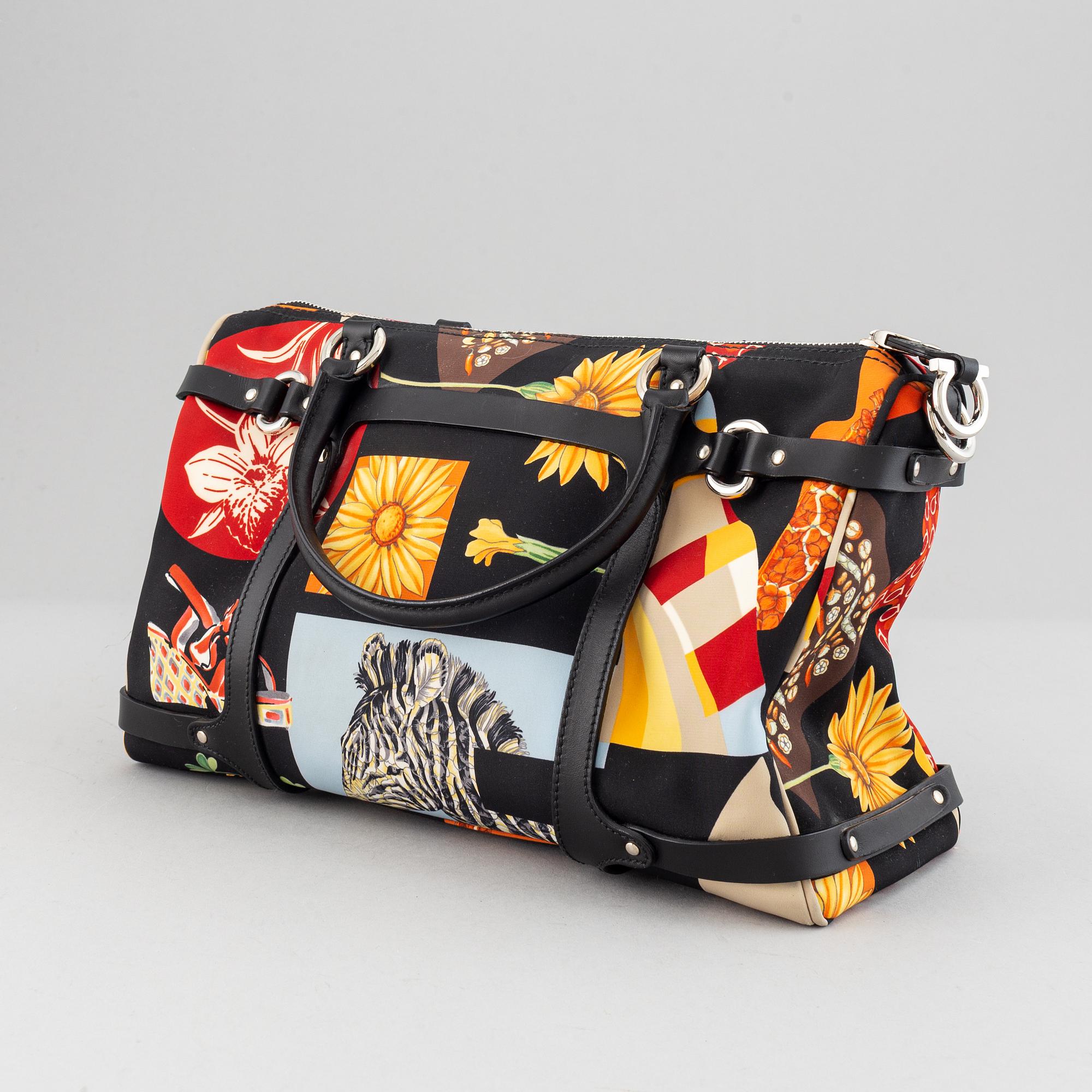 Salvatore Ferragamo, a nylon handbag.