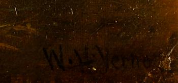WILLIAM HENRY VERNON, olja på duk, signerad.