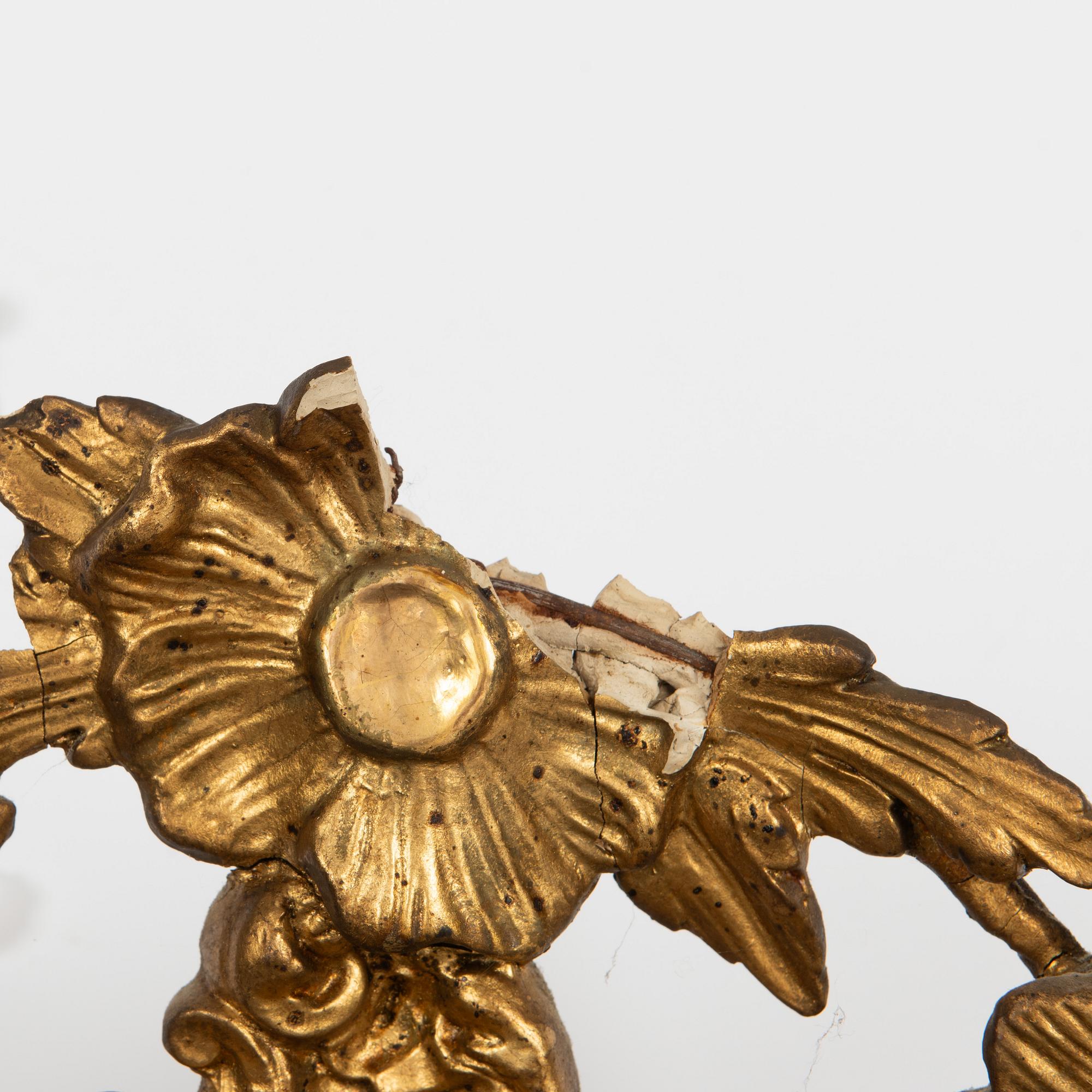 A gilded mirror, second half of the 19th century.