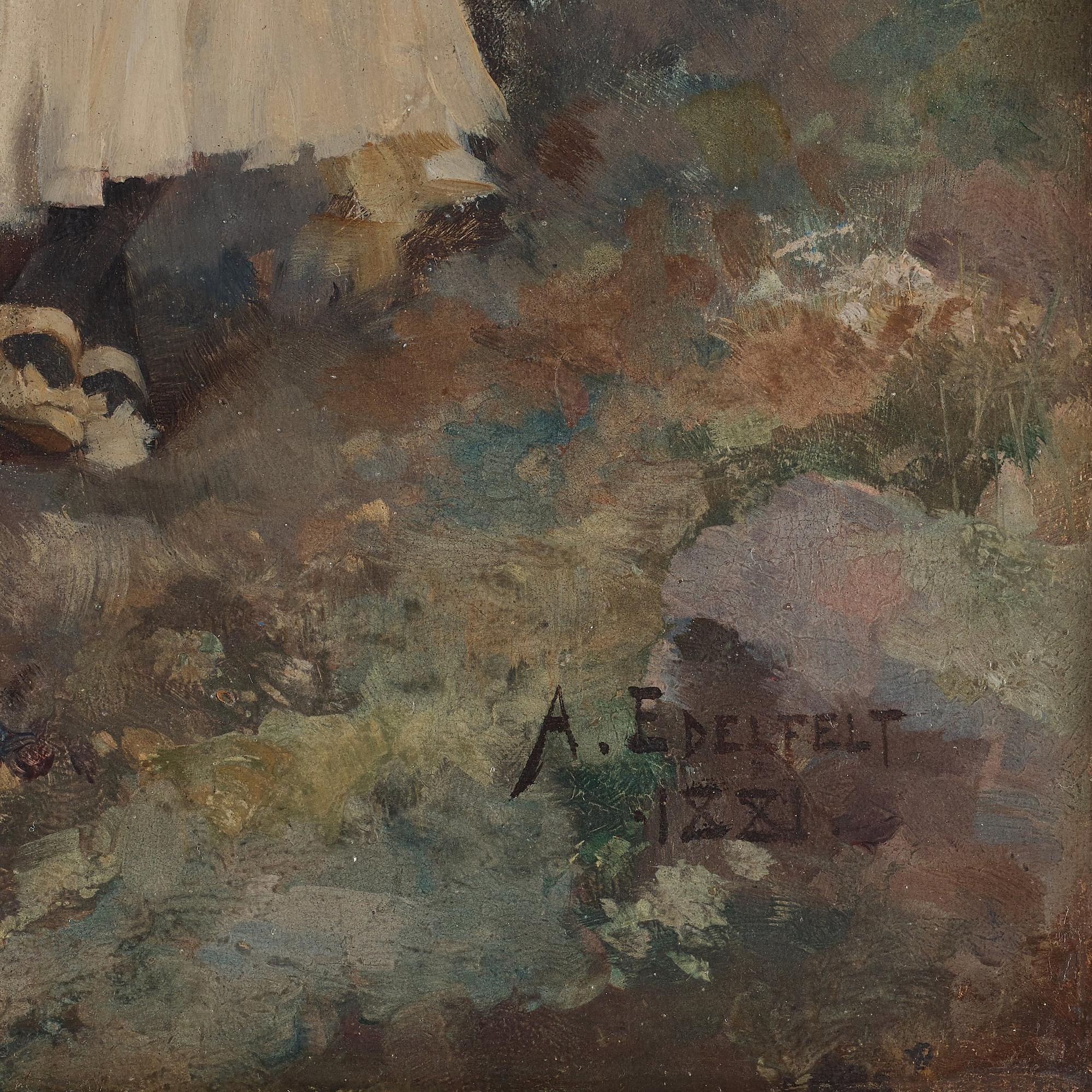 Albert Edelfelt, "Under björkarna".