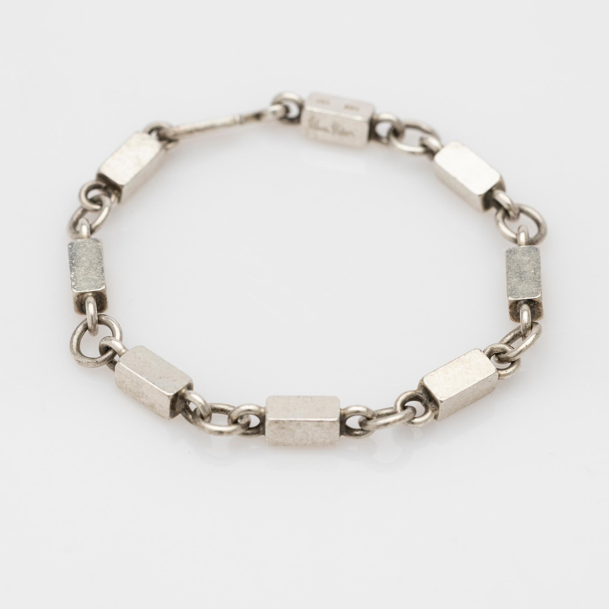 Wiwen Nilsson, bracelet, sterling silver, Lund, 1953.