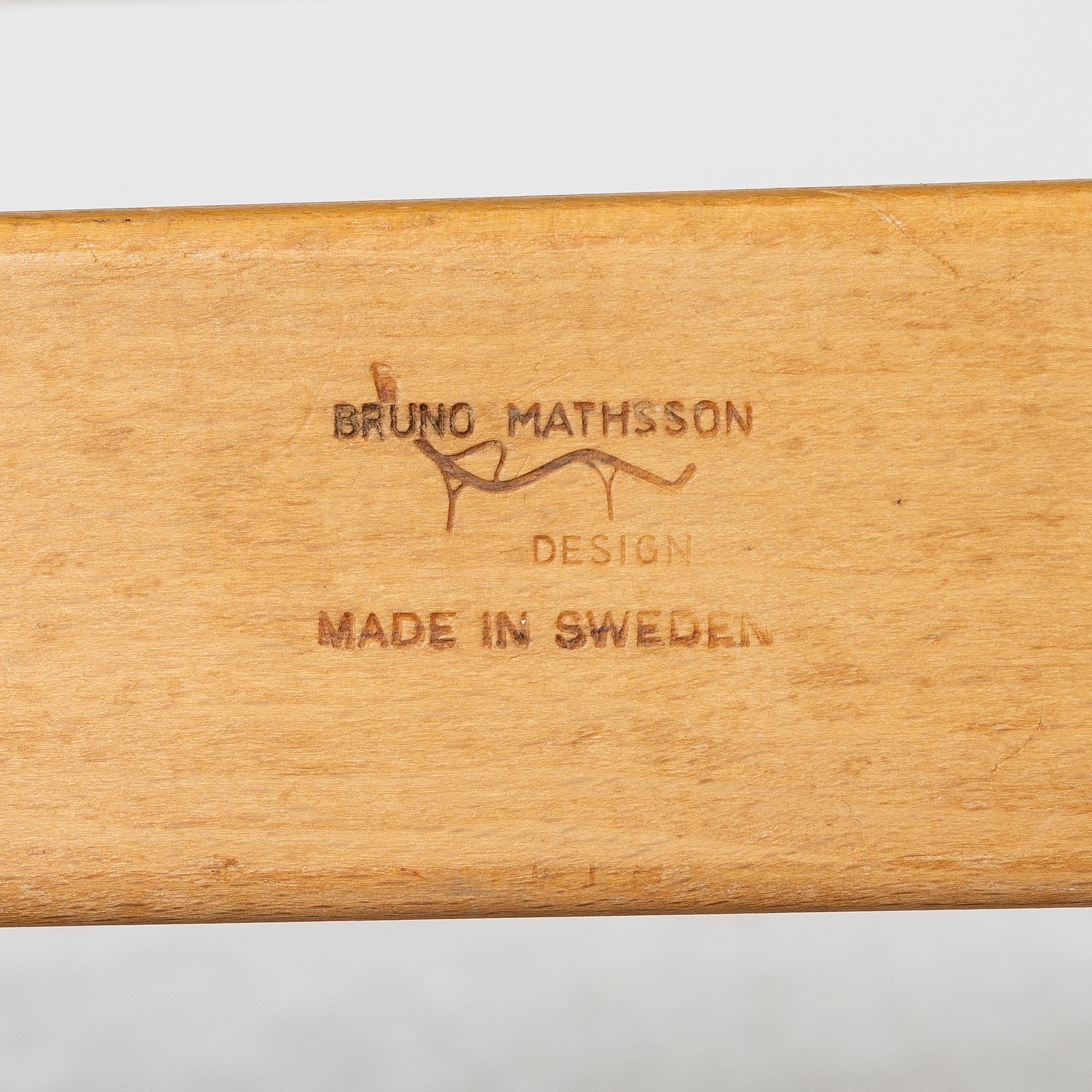 Bruno Mathsson, a pair of 'Eva' armchairs, Firma Karl Mathsson, Värnamo, 1959-62.