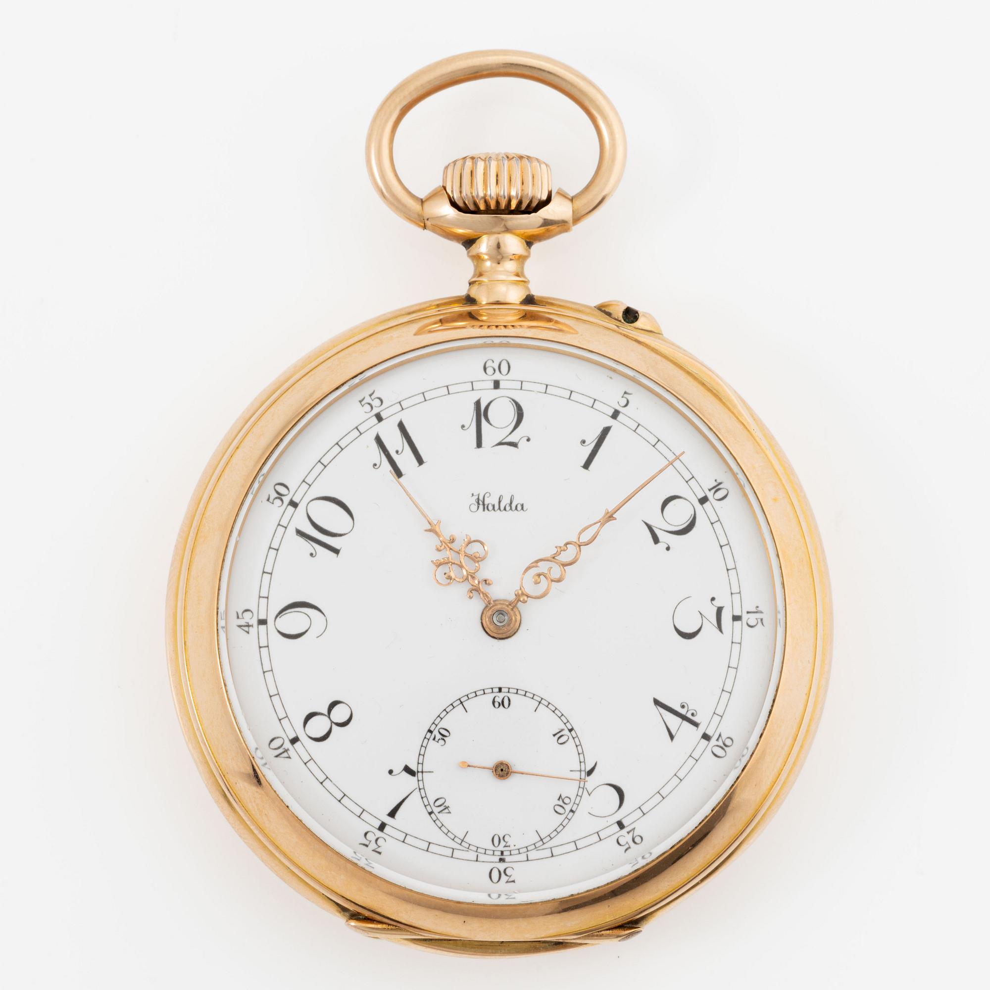 Halda, pocket watch, 50 mm.