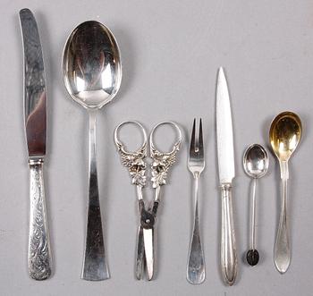 DIVERSE BESTICK, 23 delar, Sverige, Tyskland, England, 1800/1900-tal.