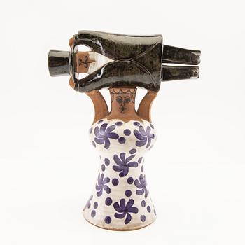 Lisa Larson, a signed stoneware figurine Gustavsberg.
